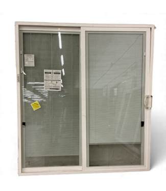 49475 Sliding Patio Door With Blinds 71.5"W x 79.5"H