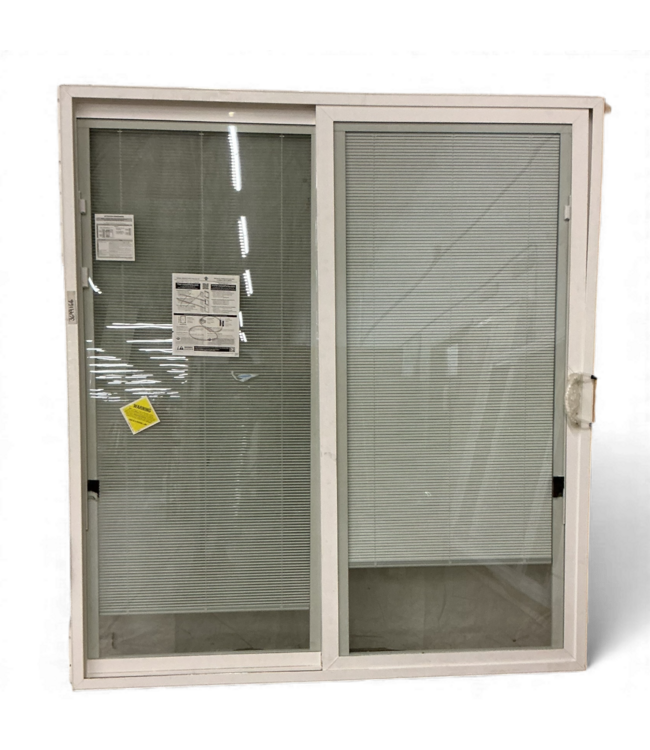 49475 Sliding Patio Door With Blinds 71.5"W x 79.5"H