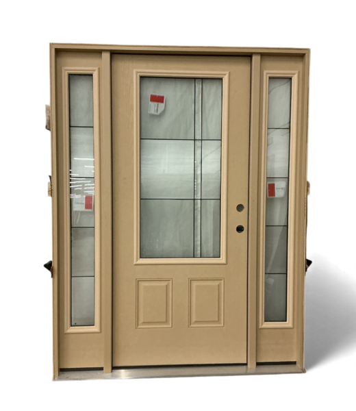 49479 3/4 Lite Exterior Door With Sidelights 62.375W x 81.5"H