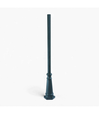 49484 Surface Mounted Matte Black Outdoor Post 6-Ft
