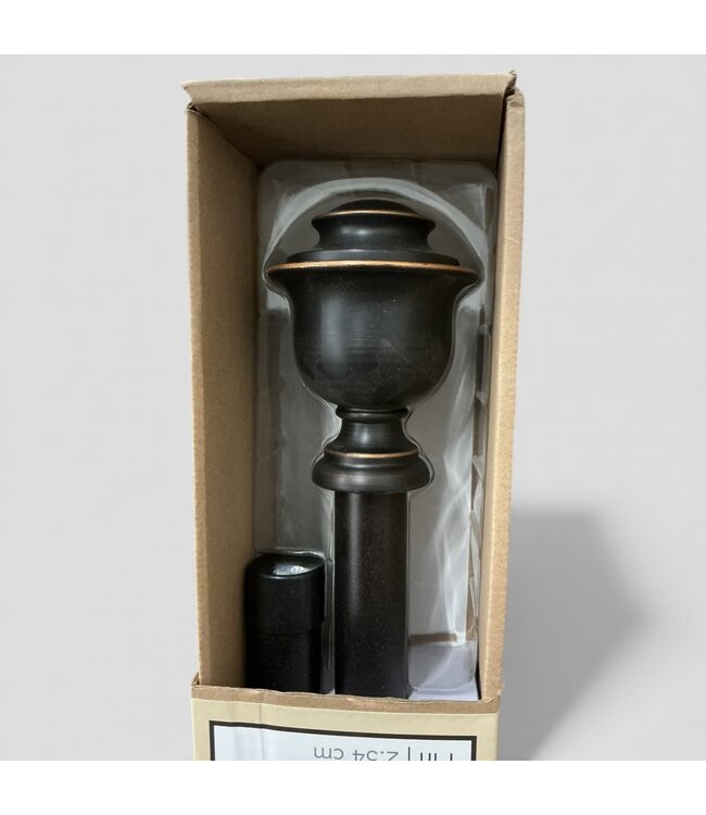 49485 Kirby Oil Rubbed Bronze Curtain Rod with Finials