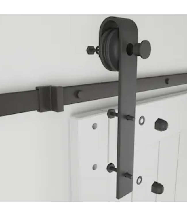 48088 Jujubon Solid Core White Barn Door  60" x 84"