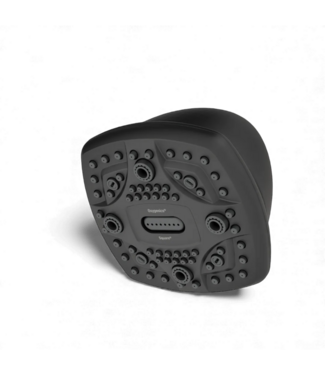 49492 Matte Black Square Fixed Shower Head