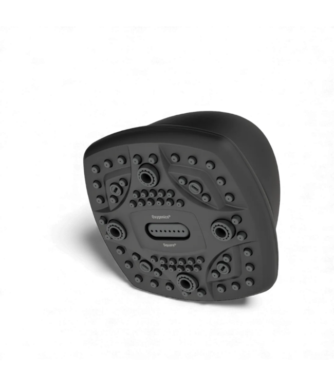 49492 Matte Black Square Fixed Shower Head