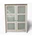 49491 Prehung 3 Lite Interior French Door 61"W x 80.5"H