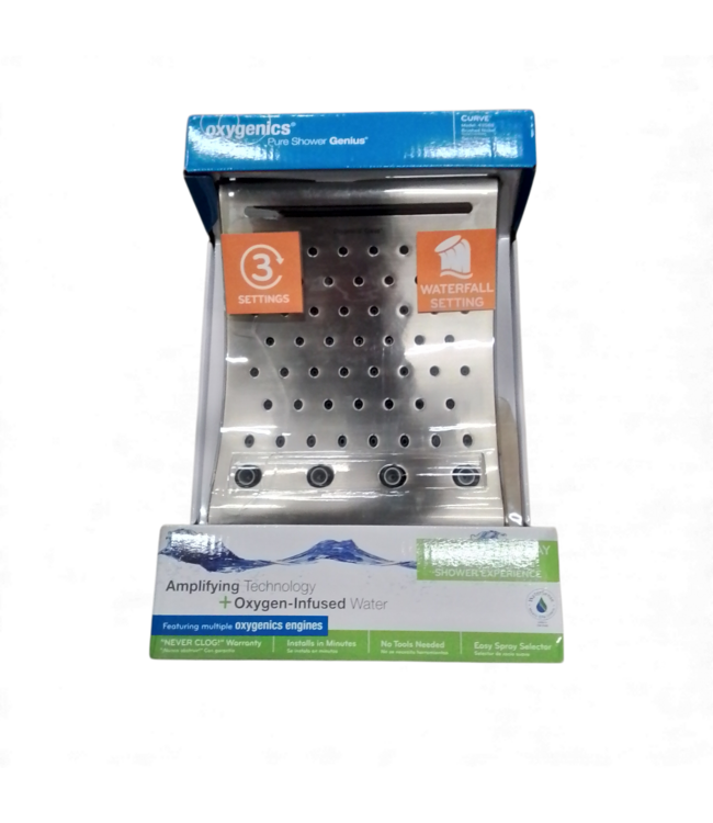 49494 Brushed nickel Rain High Pressure Shower Head