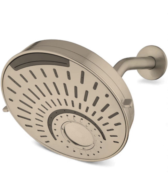 49496 Nottingham Satin Nickel Round Fixed Shower Head