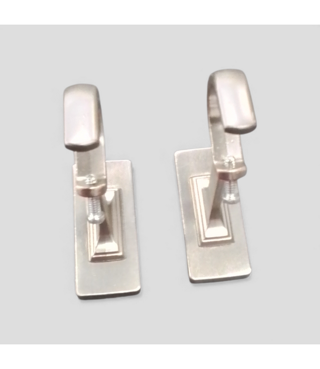 49497 Brushed Nickel 2 -Pack Single Curtain Rod Bracket