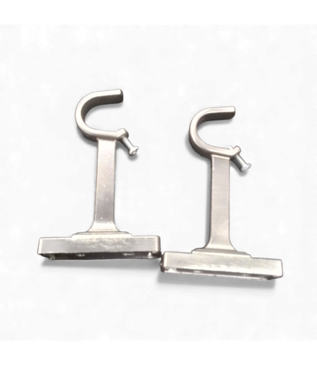 49497 Brushed Nickel 2 -Pack Single Curtain Rod Bracket