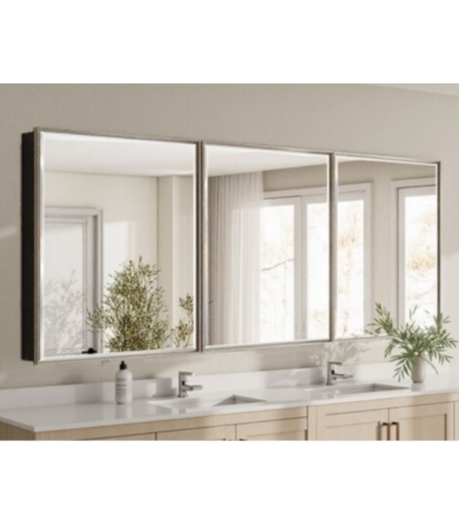 49499 Mirrored Rectangle Soft Close Medicine Cabinet 72" x 30"