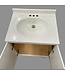 49500 Cotton White Single Sink Bathroom Vanity 24"W