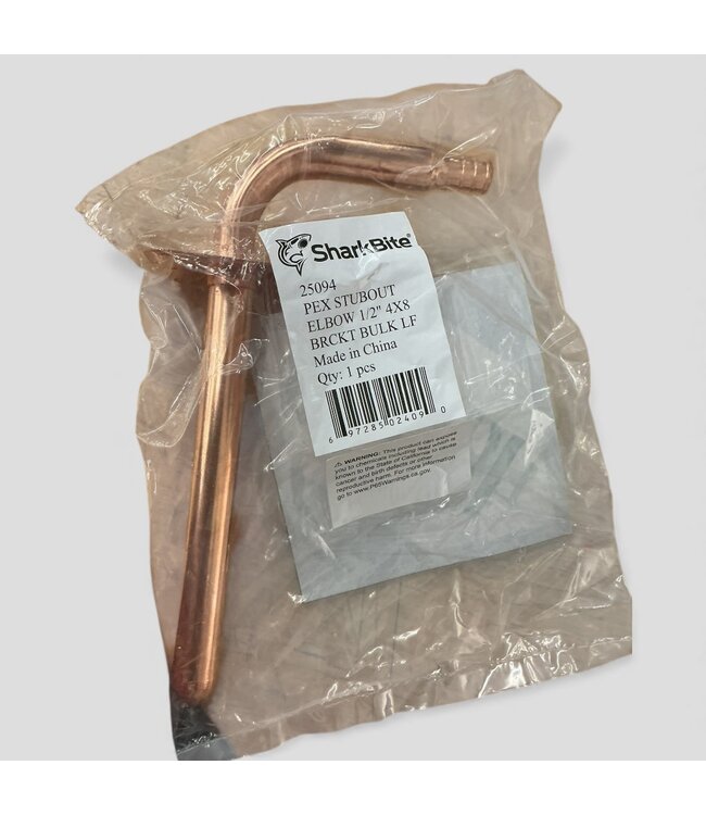 49503 Sharkbite 1/2" PEX Crimp Copper Stub Out Elbow