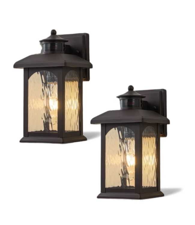49512 1-Light Motion Sensor Outdoor Lantern (2-pack)