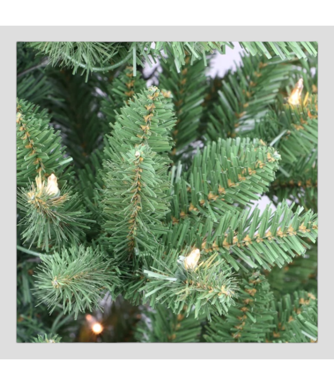 49513 4' Pine Pre-Lit Slim Artificial Christmas Tree