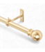 49517 Wallace Brushed Gold Curtain Rod with Finials