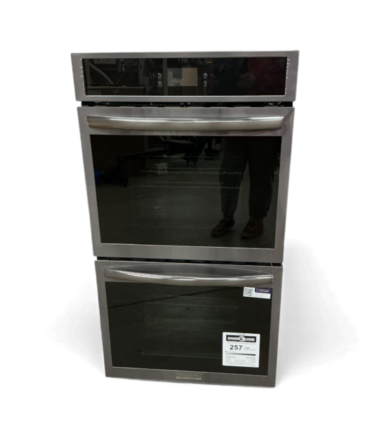 49521 Black Stainless Steel Double Electric Wall with Air Fry