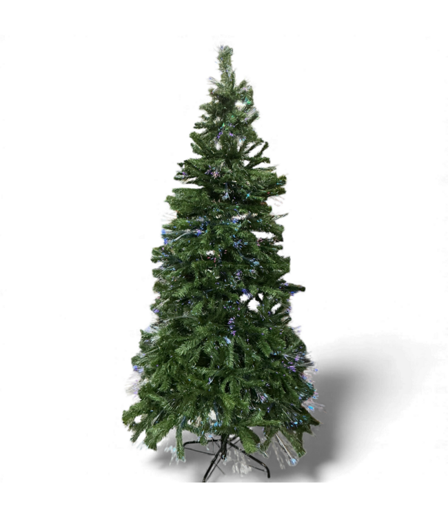 49523 7' Pre-Lit Artificial Christmas Tree With Multicolor Lights