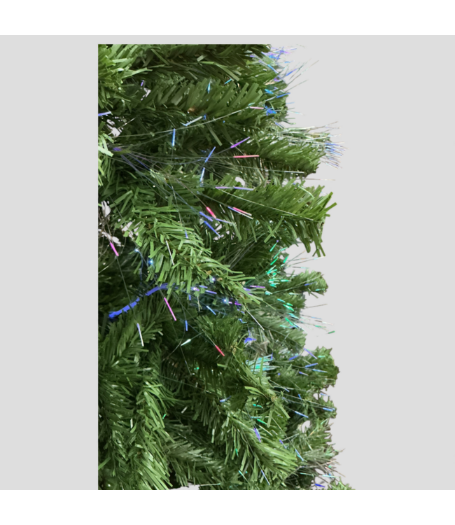 49523 7' Pre-Lit Artificial Christmas Tree With Multicolor Lights