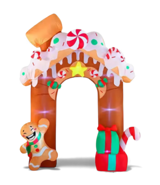 49526 Inflatable Christmas Gingerbread House Archway