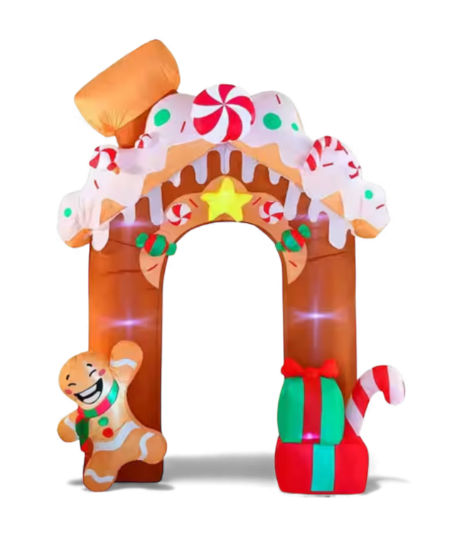 49526 Inflatable Christmas Gingerbread House Archway