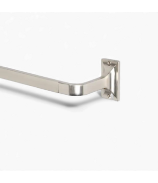 49532 Brushed Nickel  Iron Corner Curtain Rod