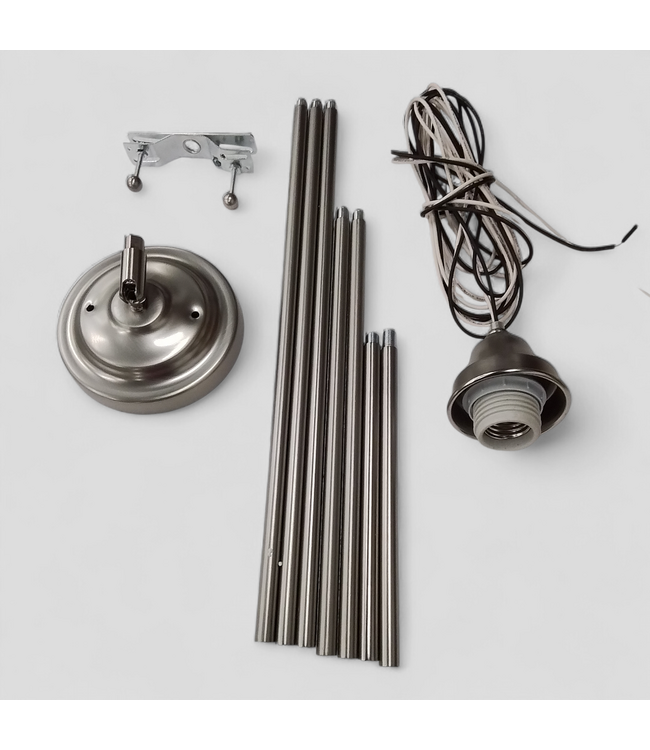 49546 Satin Nickel One Light Pendant Ceiling Light 5.5"H