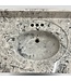 49547 Fogbound Marble Vanity Single Sink Top 69.5"W