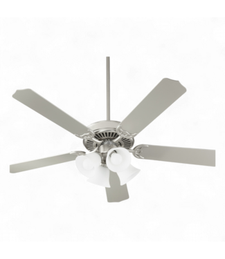 49559 52-inch Ceiling Fan with 4 Lights - Satin Nickel