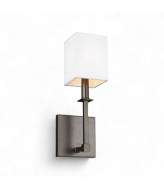 49561 Antique Bronze One Light Wall Sconce 15"H