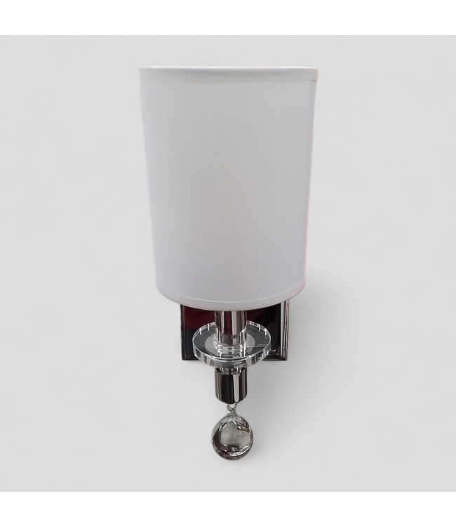 49562 One Light Wall Sconce - Polished Nickel 13.25"H