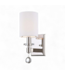 49562 One Light Wall Sconce - Polished Nickel 13.25"H