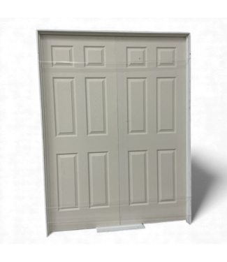 49569 Prehung 6 Panel French Interior Door 61.5"W x 81.5"H