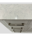 49574 Brookview 48"White Bathroom Vanity With Carrara Top