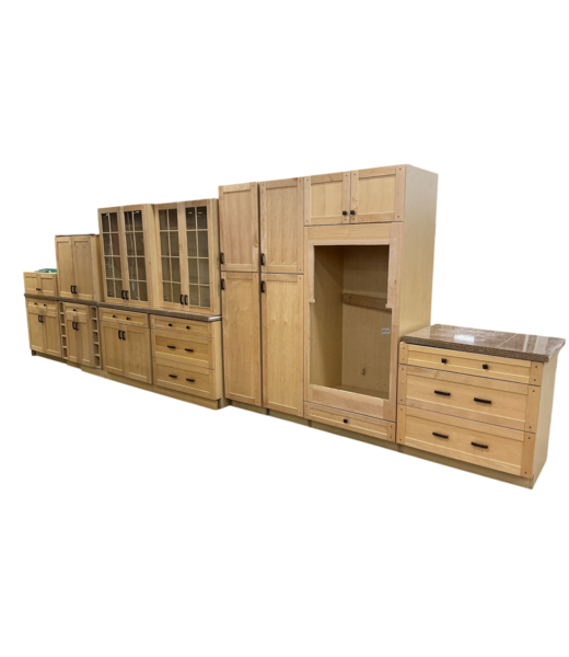 48982 Thomasville Natural Pine Cabinet Set of 12pcs