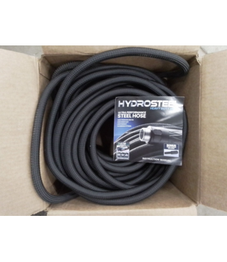 44222 Hydrosteel 100' Rubber And Vinyl Black Coiled Hose