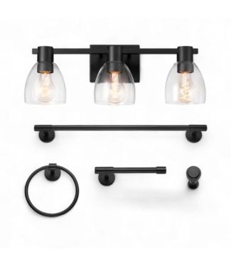 49584 5-Piece All-In-One Bathroom Accessory Set