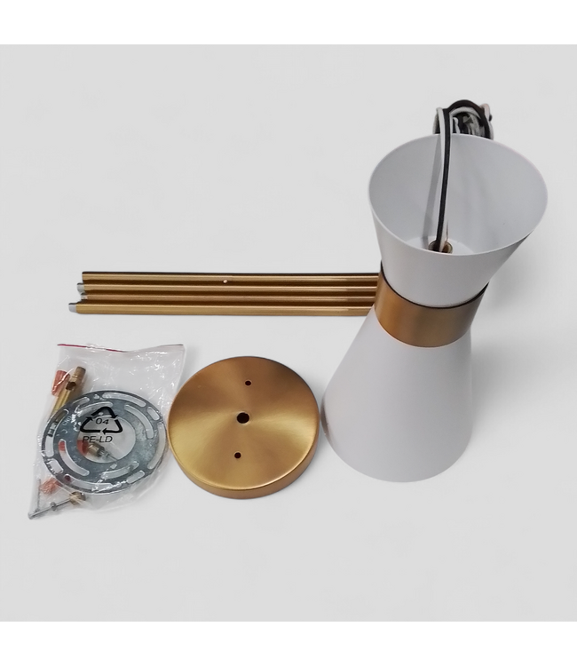 49590 Aged Brass One Light Mini Pendant Light 9.25"H