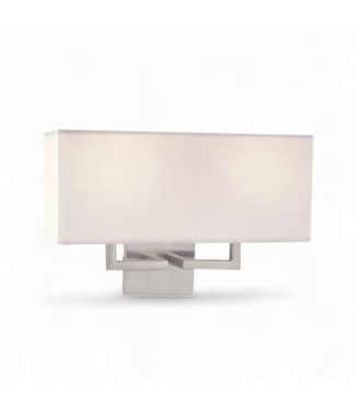 49592 Brushed Nickel Two Light Wall Sconce 16"W
