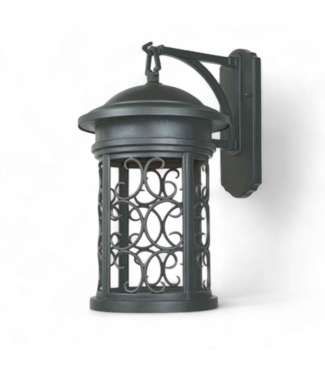 49593 Oil Rubbed Bronze One Light Wall Lantern 20"H