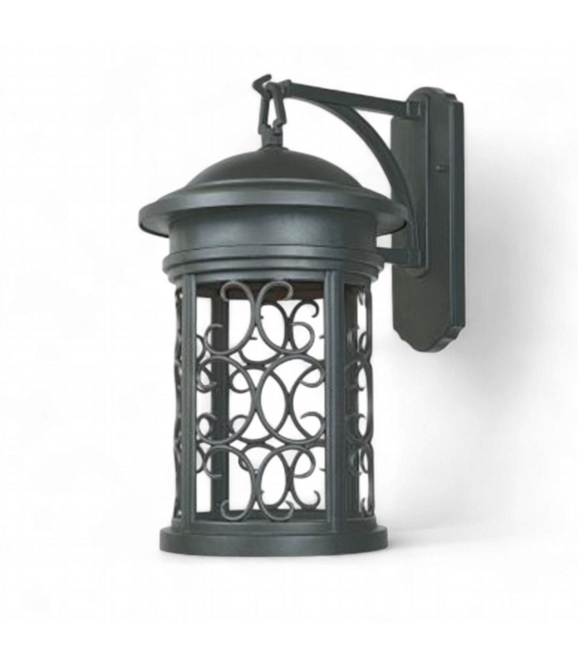 49593 Oil Rubbed Bronze One Light Wall Lantern 20"H