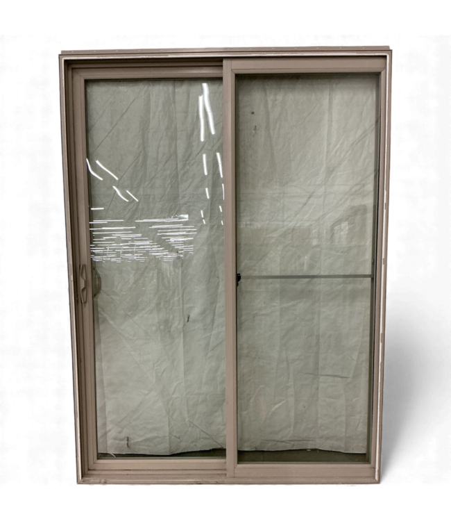 49596 Gray Vinyl Sliding Patio Door 59"W x 79.625"H