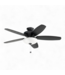 49597 52 Inch Satin Black Ceiling Fan and Light