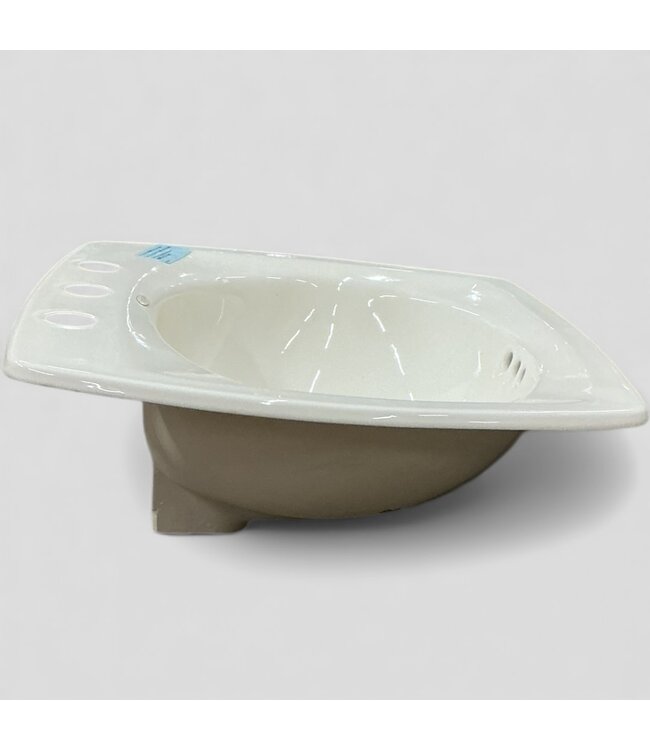 49614 Biscuit Self Rimming Bathroom Sink 21"
