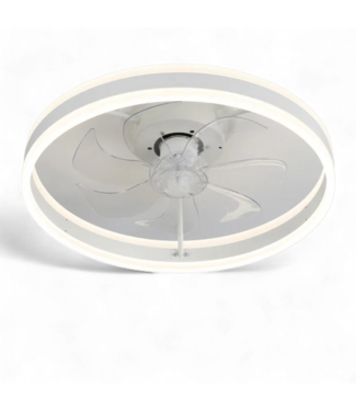 49616 White Blades Integrated LED Ceiling Fan 20"