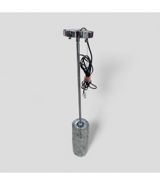 49624 Chrome Finish One Light Pendant Light 13"H