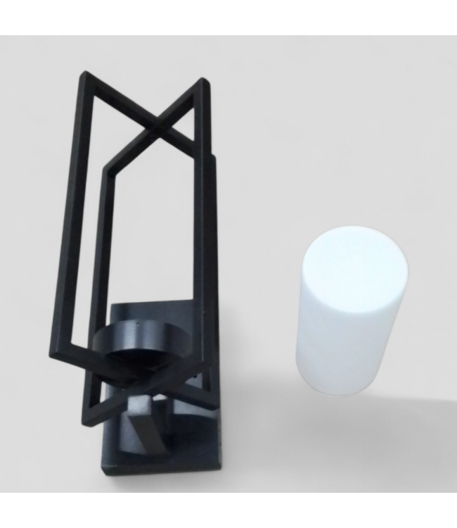 49629 Black Integrated LED Outdoor Wall Mount Light 14"H