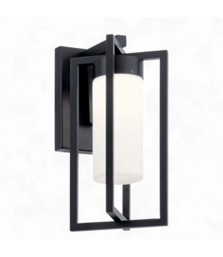 49629 Black Integrated LED Outdoor Wall Mount Light 14"H