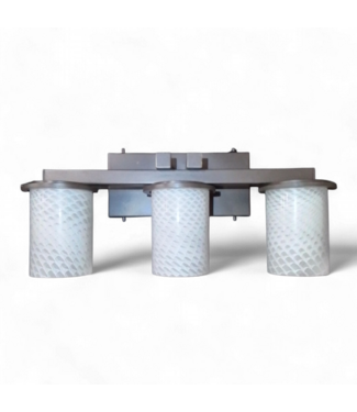 49630 Dark Bronze Three Light Bath Bar 21"W