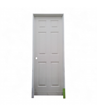 49649 6 -Panel Prehung 30-in x 80-in Interior Door