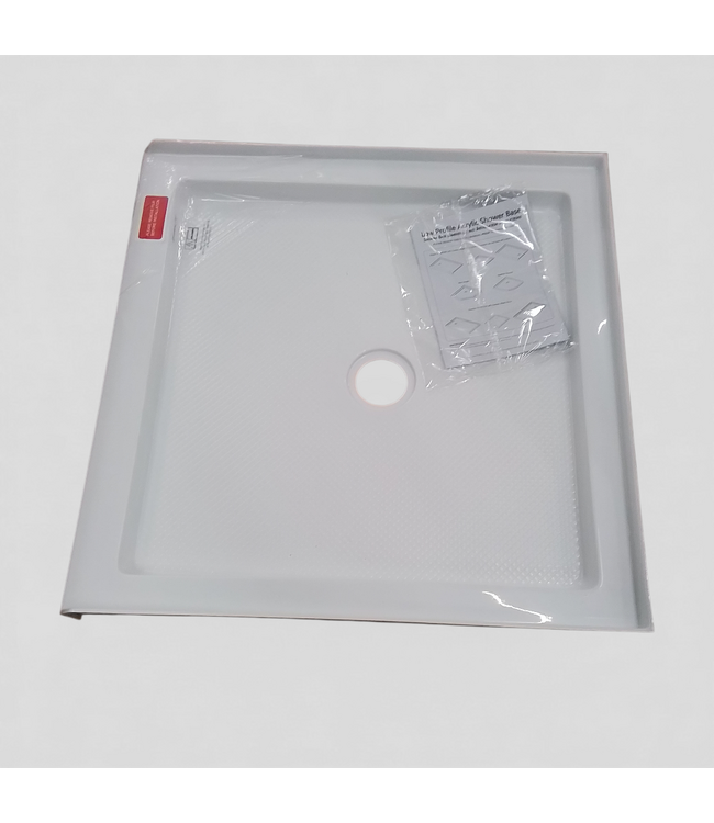 49654 White Shower Pan Base 32" x 32"
